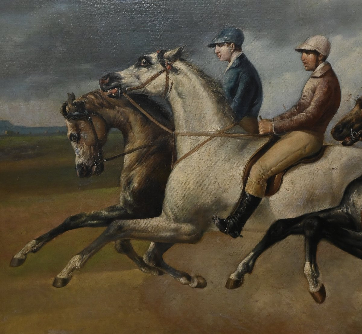 Corsa Di Cavalli - Scuola Italiana - Italia XIX Secolo-photo-3